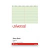 Universal Steno Pads, Gregg Rule, Red Cover, 80 Green-Tint 6 x 9 Sheets UNV86920